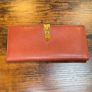 Gucci Buckle Leather Wallet 1980’-1990’s with box and dust bag